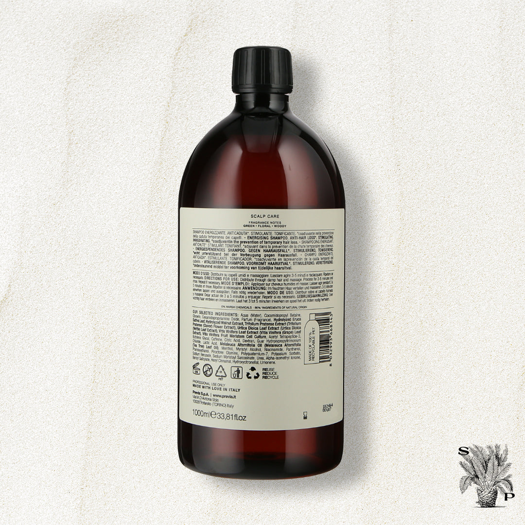 Previa EXTRA LIFE Energising Shampoo Natural Organic Ingredients(1000ml)