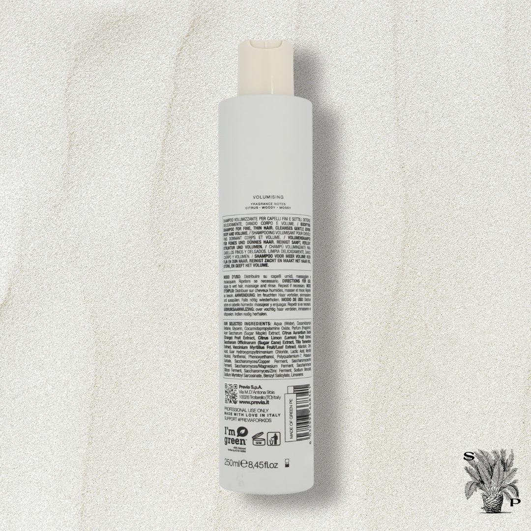 Previa FINE HAIR VOLUMISER Volumising Shampoo Natural Organic Ingredients (250ml)